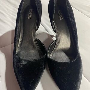 Michael Kors Elegant Black Velvet Heels
